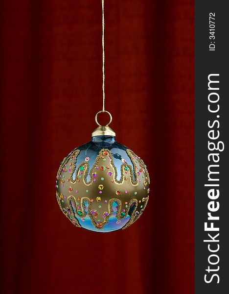 Christmas Decoration on a red background. Christmas Decoration on a red background