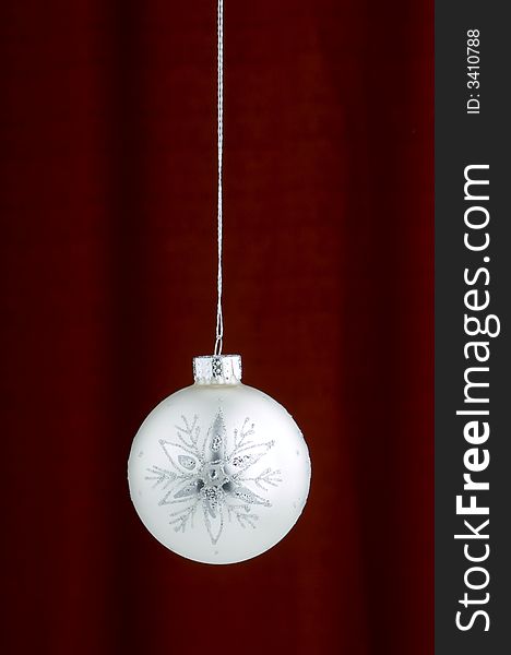 Christmas Decoration on a red background. Christmas Decoration on a red background