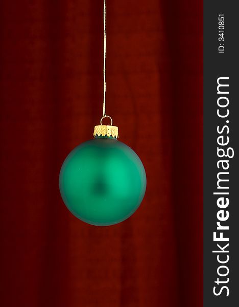 Christmas Decoration on a red background. Christmas Decoration on a red background