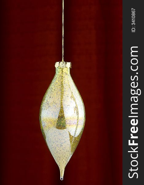 Christmas Decoration on a red background. Christmas Decoration on a red background