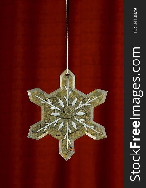 Christmas Decoration on red