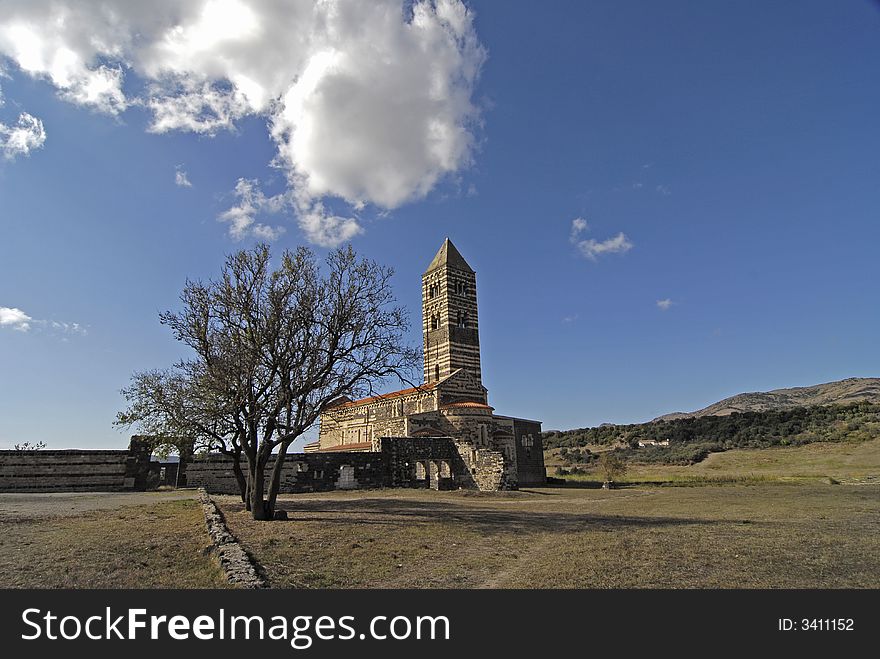 Famous Romanesque-Pisan church in Saccargia, Sardinia, Italy. Famous Romanesque-Pisan church in Saccargia, Sardinia, Italy.