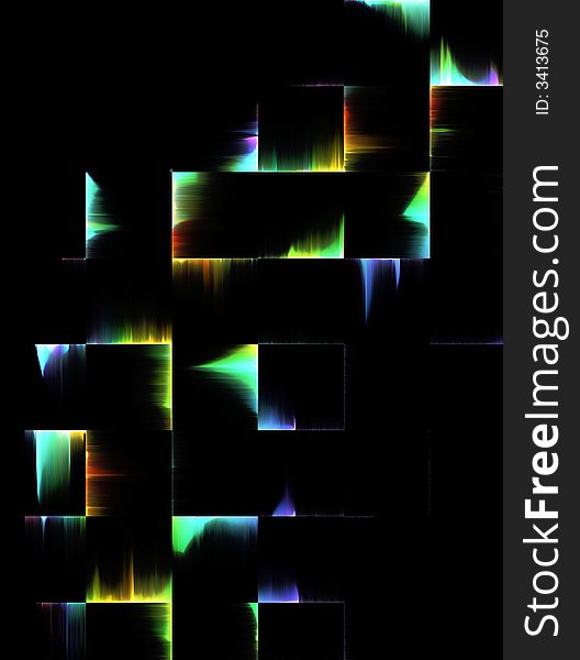 Multicolored abstract background with light effect.