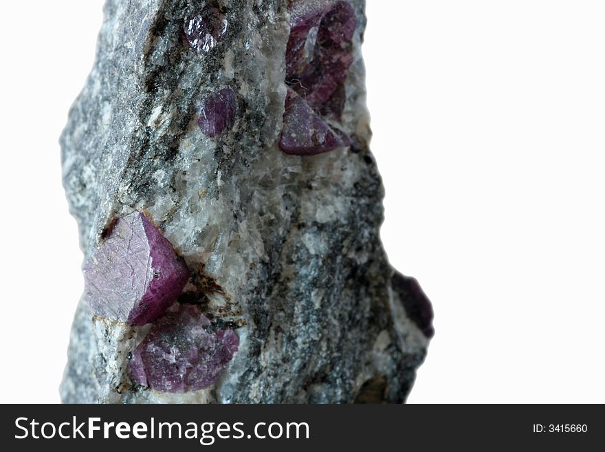 A nice closeup of  isolated ruby. A nice closeup of  isolated ruby