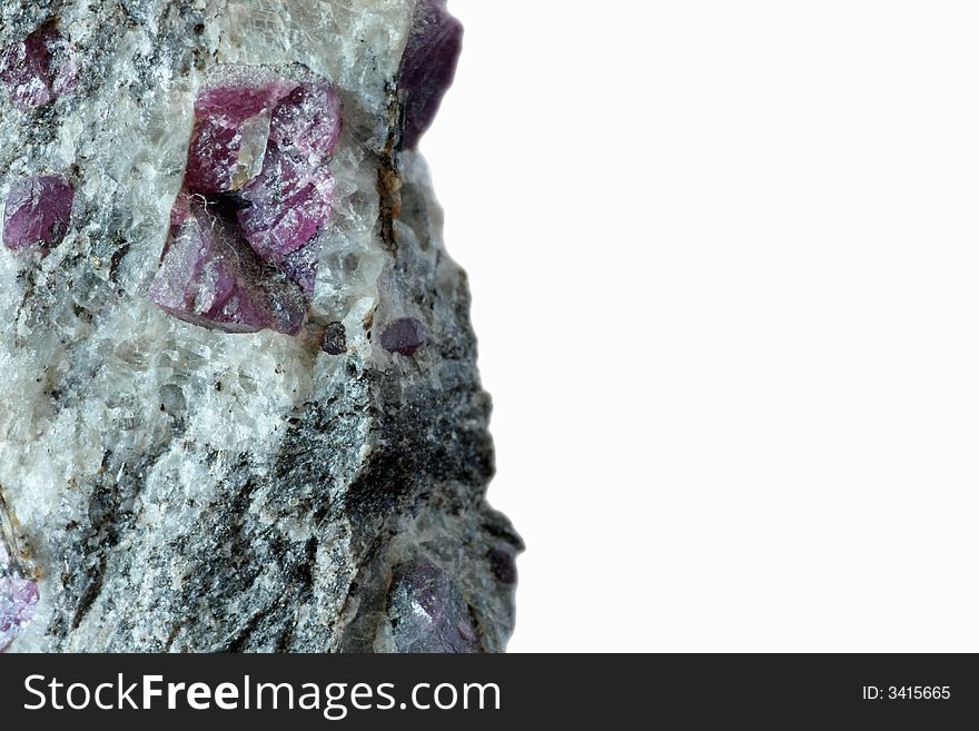 A nice closeup of  isolated ruby. A nice closeup of  isolated ruby