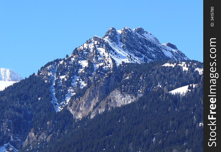 Mountain sited in canazei, Italy