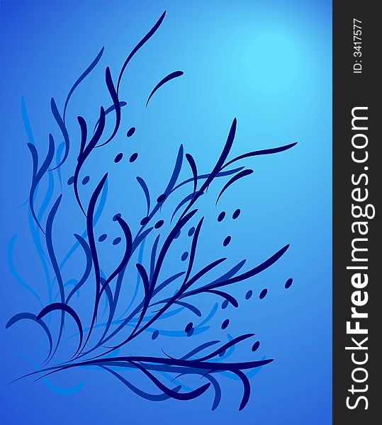 Abstract background with element of the foliage