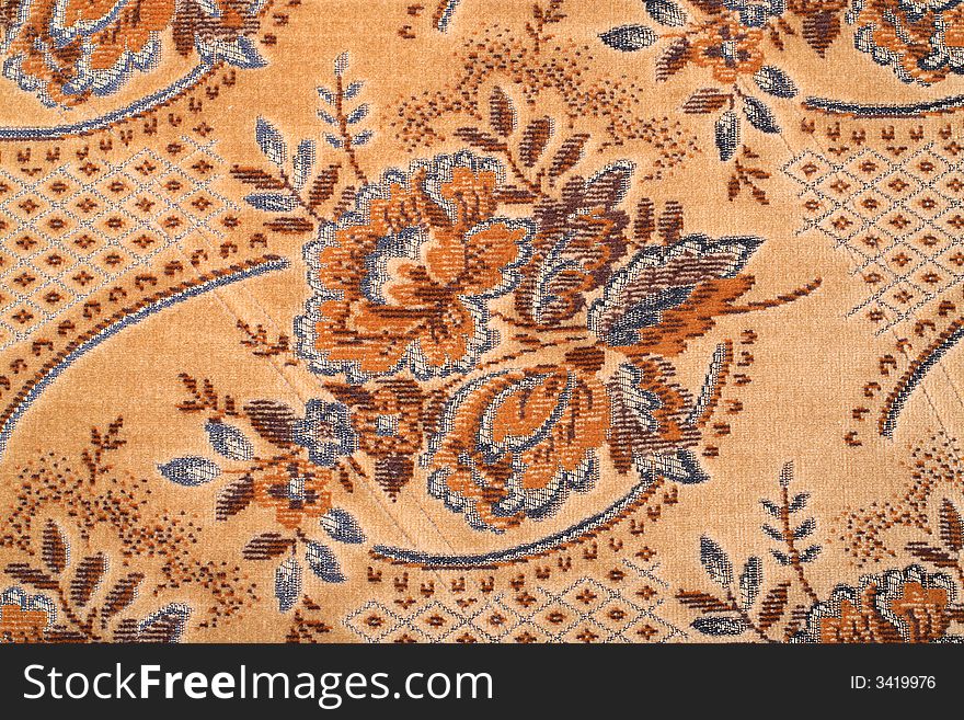 Artistic floral fabric texture background