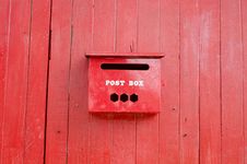 Red Post Box Stock Photography
