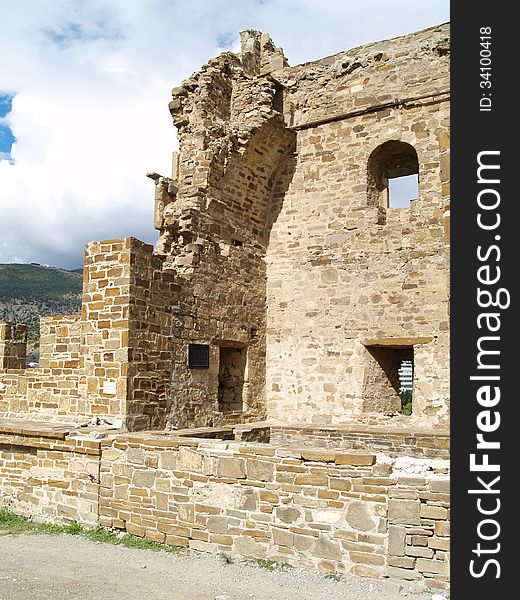 Ancient defensive fortress in Sudak
