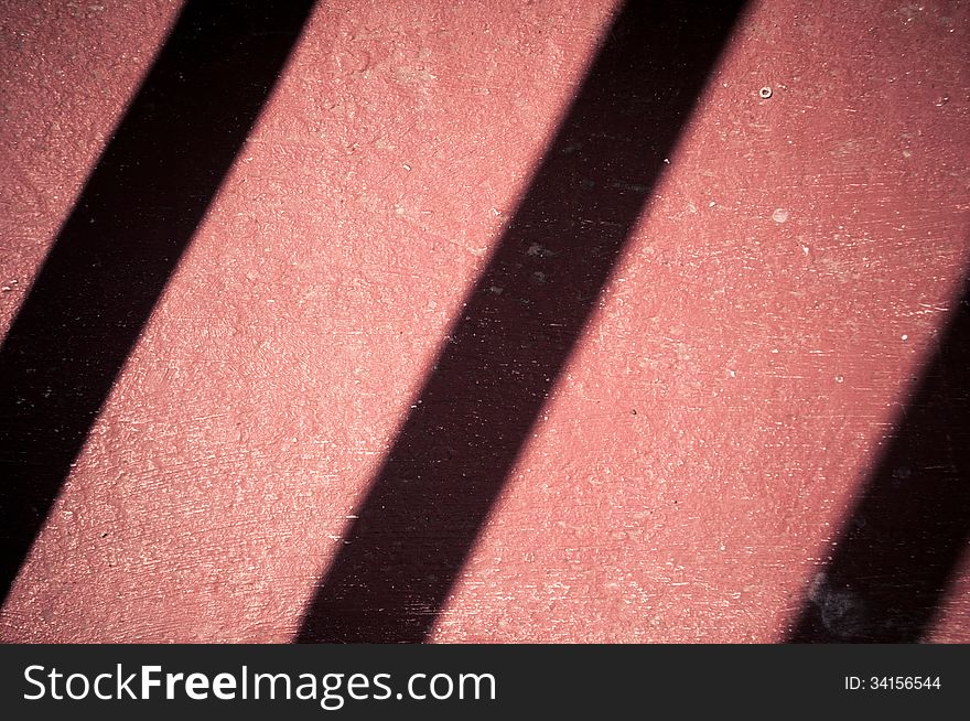 Closeup of a red staircase. Closeup of a red staircase