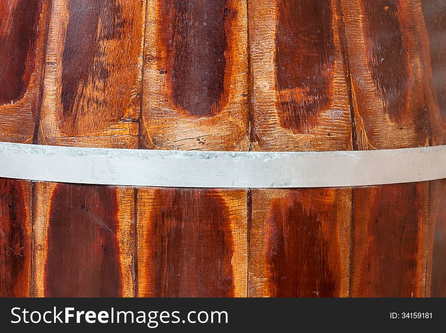 An Old Wood Barrel texture .