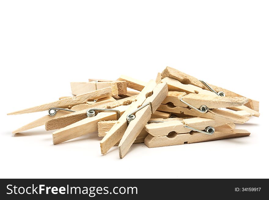 Clamp the wood,Clothespins to clip