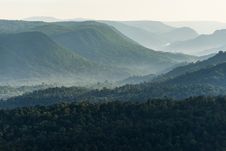 Foggy Mountain Forest Valley Stock Images Foggy Mountain Forest Valley Stock Images