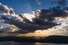 Vivid Clouds Sun Ray Stock Photos Vivid Clouds Sun Ray Stock Photos