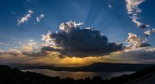 Vivid Clouds Sun Ray Stock Photo Vivid Clouds Sun Ray Stock Photo