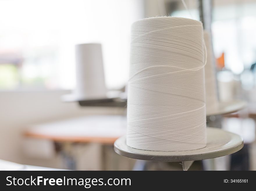 Rolls of thread use in garment industries