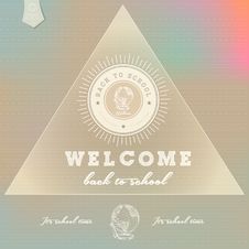 Back To School Typographic Elements Royalty Free Stock Images Back To School Typographic Elements Royalty Free Stock Images