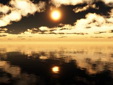 Sea Sunset Royalty Free Stock Image Sea Sunset Royalty Free Stock Image