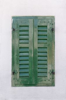 Window With Green Shutters Royalty Free Stock Photos Window With Green Shutters Royalty Free Stock Photos