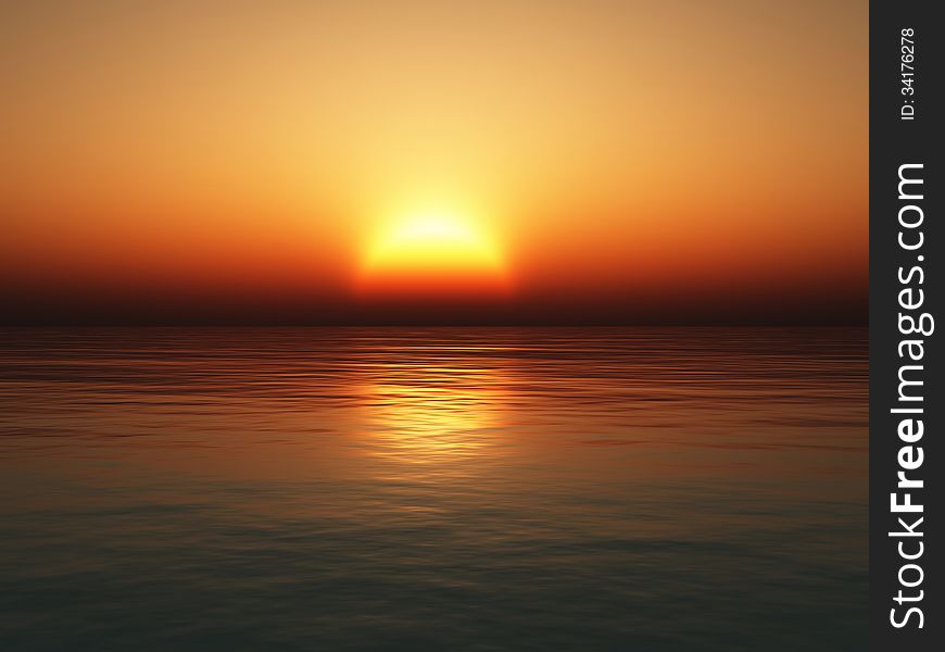 Sea sunset