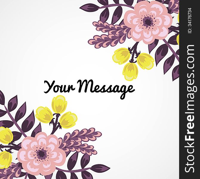 Fresh background with plants and flowers. Fresh background with plants and flowers