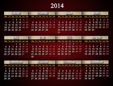 Beautiful Claret Calendar For 2014 Year In Swedish Royalty Free Stock Photo Beautiful Claret Calendar For 2014 Year In Swedish Royalty Free Stock Photo