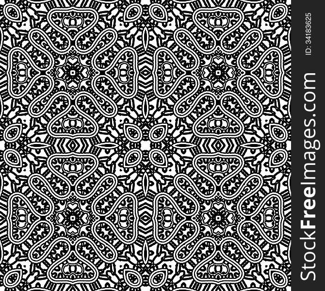 Black and white lace texture, seamless pattern. Black and white lace texture, seamless pattern