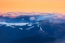 Dawn In Mountains Royalty Free Stock Photo