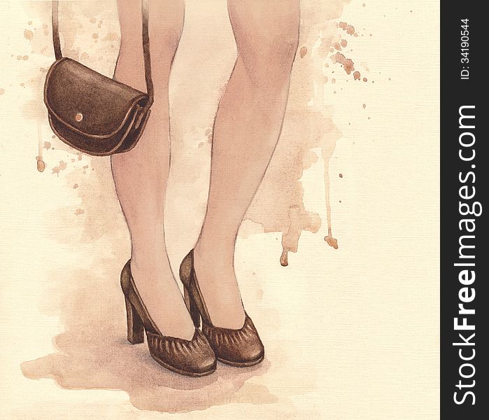 Watercolor Fashion Illustration