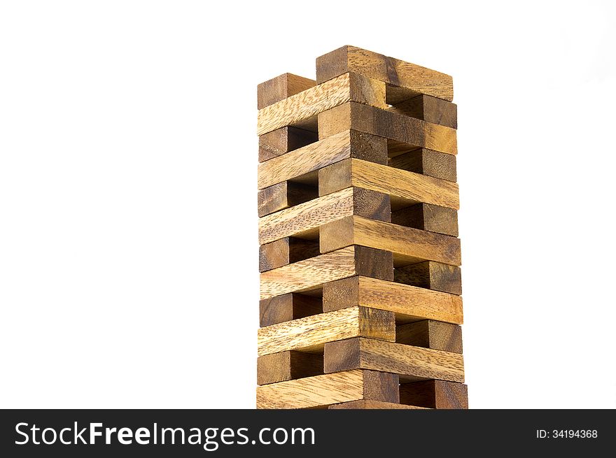 Wooden Tower Block Game