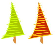Artsy Abstract Christmas Trees Royalty Free Stock Photo Artsy Abstract Christmas Trees Royalty Free Stock Photo