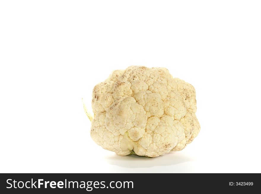 An image of cauliflower on white background