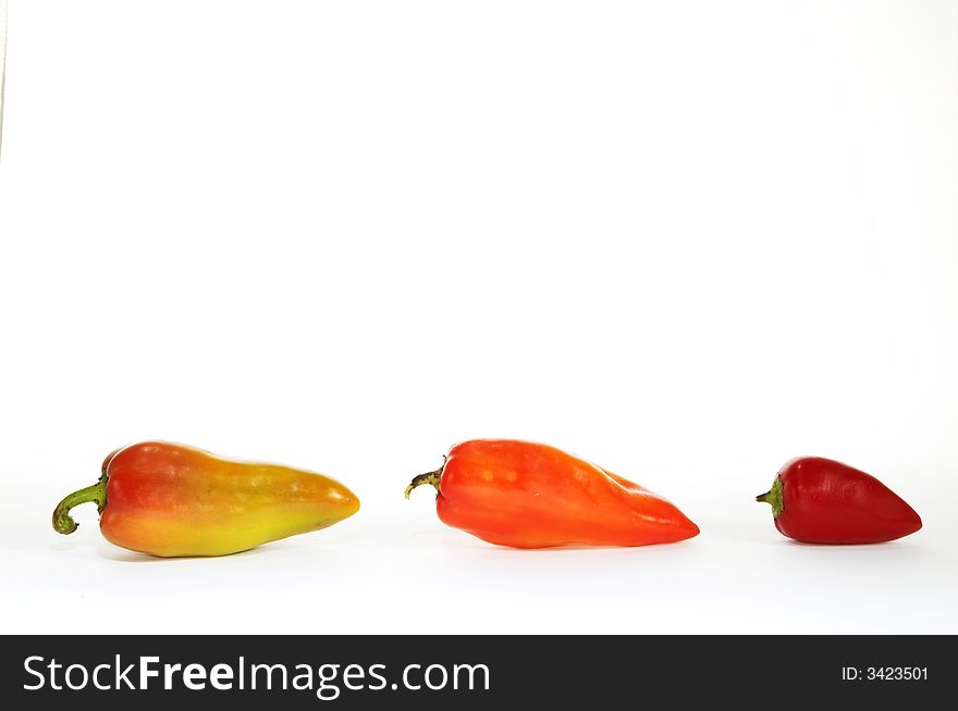 Row Of Peppers