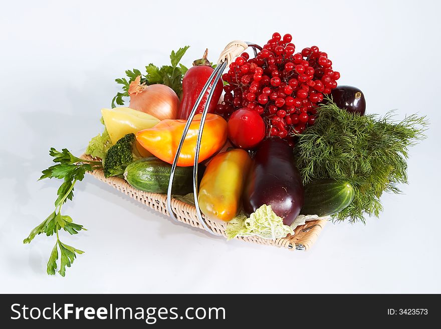 Am image of vegetables in basket