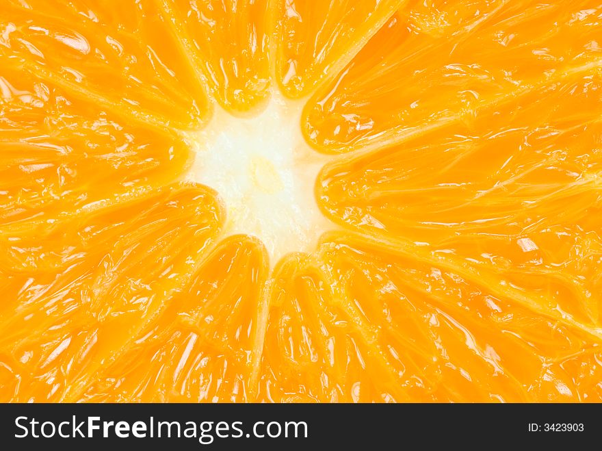 Macro of an orange for backgrounds. Macro of an orange for backgrounds