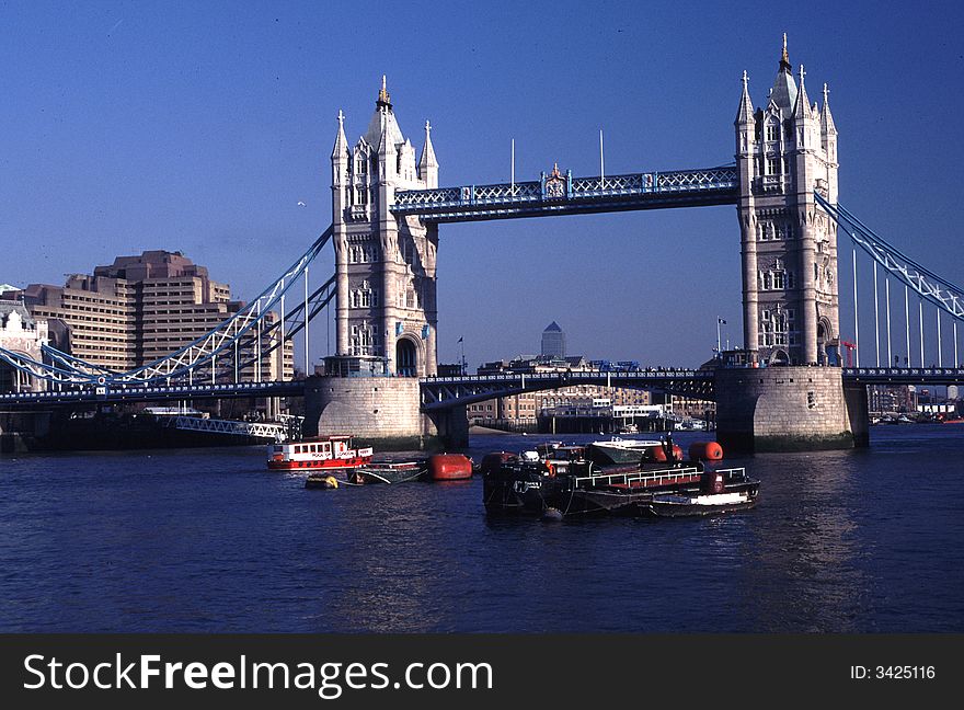 Tower Bridge on the Thames, London