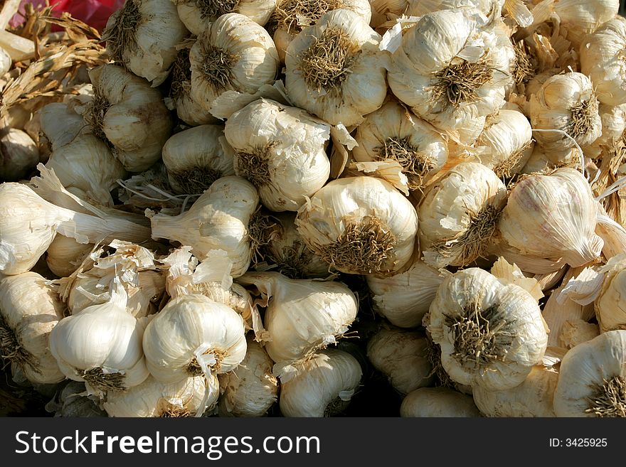 Garlic stall