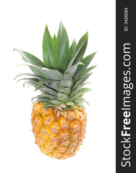 Fresh pineapple fruit background texture