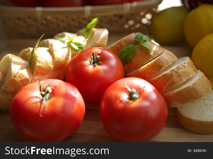 Fresh red tomatoes background texture