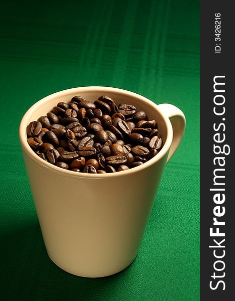 Coffee Beans in a Cup