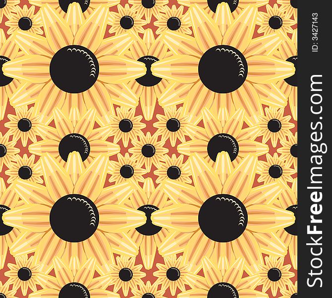 Flowers seamless pattern