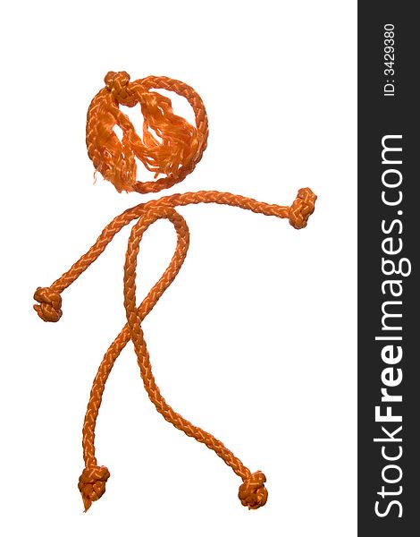 Figure of the people from rope