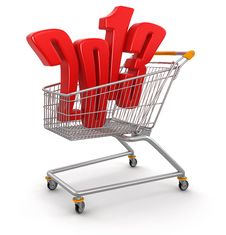 Shopping Carts And 2013 &x28;clipping Path Included&x29; Stock Photography Shopping Carts And 2013 &x28;clipping Path Included&x29; Stock Photography