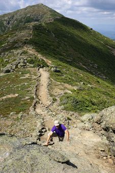 The Knife Edge On Lafayette Ridge, Appalachian Trail Stock Image The Knife Edge On Lafayette Ridge, Appalachian Trail Stock Image