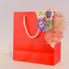 Red Shopping Bag Royalty Free Stock Photography Red Shopping Bag Royalty Free Stock Photography