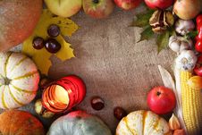 Free Thanksgiving Border Stock Photo - 34268560