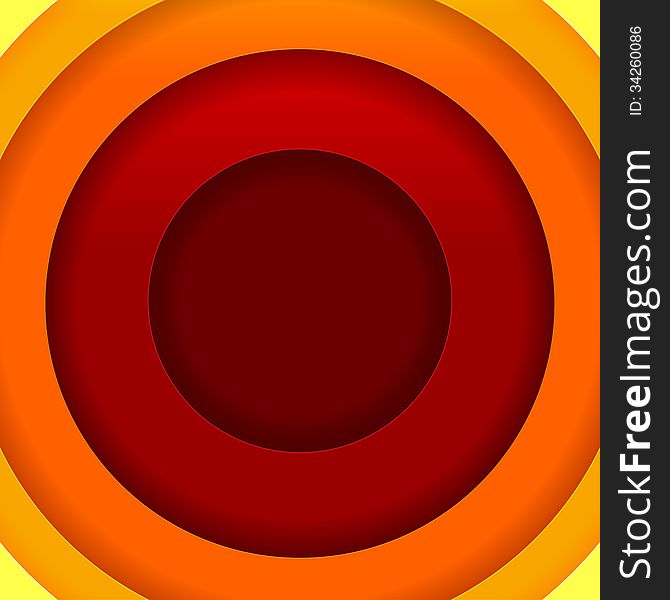 Abstract red, orange and yellow round shapes background. RGB EPS 10 illustration