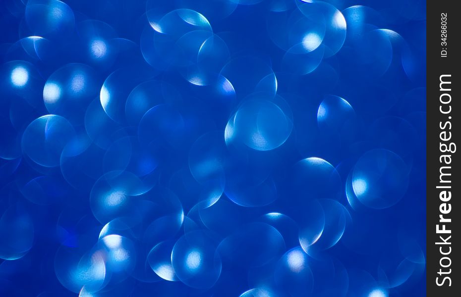 Abstract blue bubble background, circles