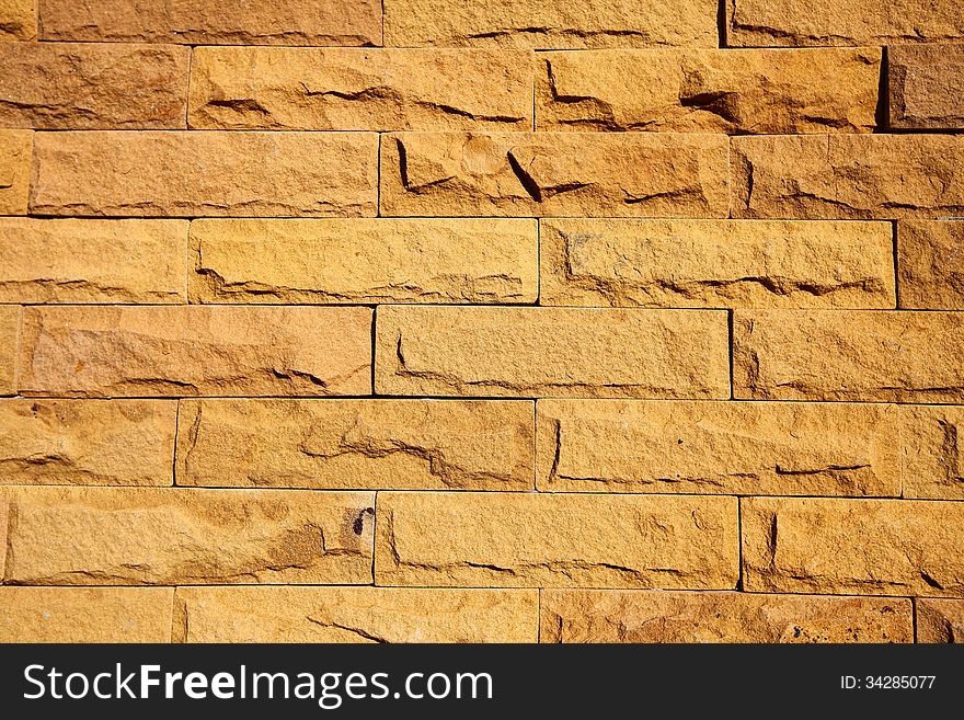 Pattern of Brown Modern Brick Wall Surfaced